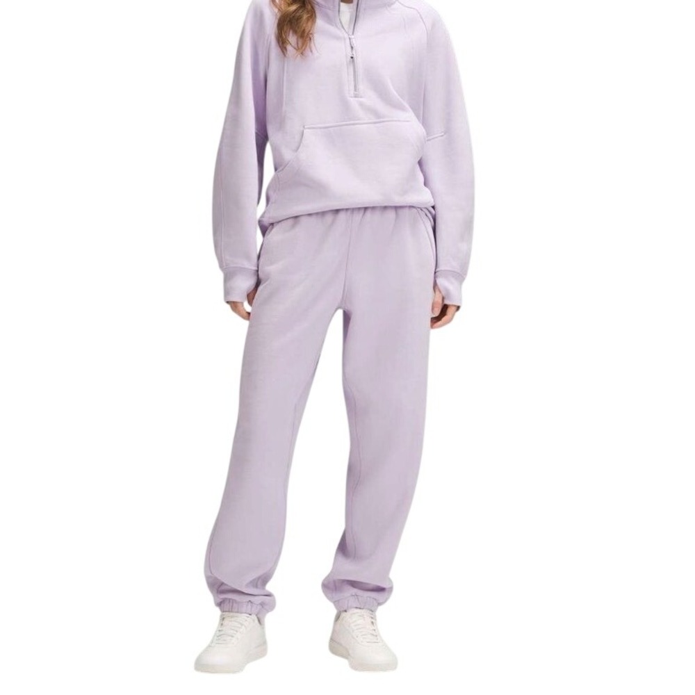 NWOT Lululemon Lilac Ether Scuba High Rise Jogger Fleece Pants Women's Size S